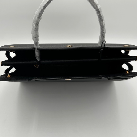 BURBERRY - Medium Leather Title Bag - Picture 9 of 14